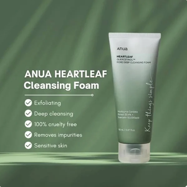 Anua Heartleaf Quercetinol Pore Deep Cleansing Foam 150ml
