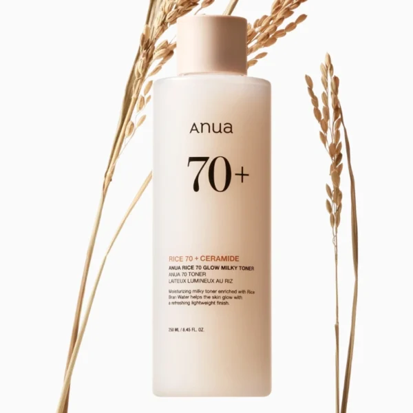 auna rice 70 ceramide 1 Anua Rice 70 Glow Milky Toner 250 ml