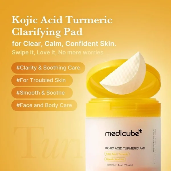 tumeric pad 2 Medicube Kojic Acid Turmeric Pad (70 pcs)