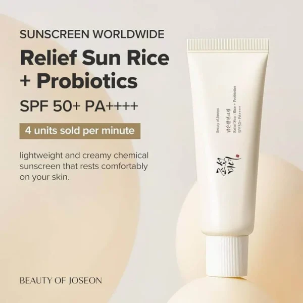 beauty of joseon relief sun spf 50 2 Beauty of Joseon Relief Sun: Rice + Probiotics SPF50+