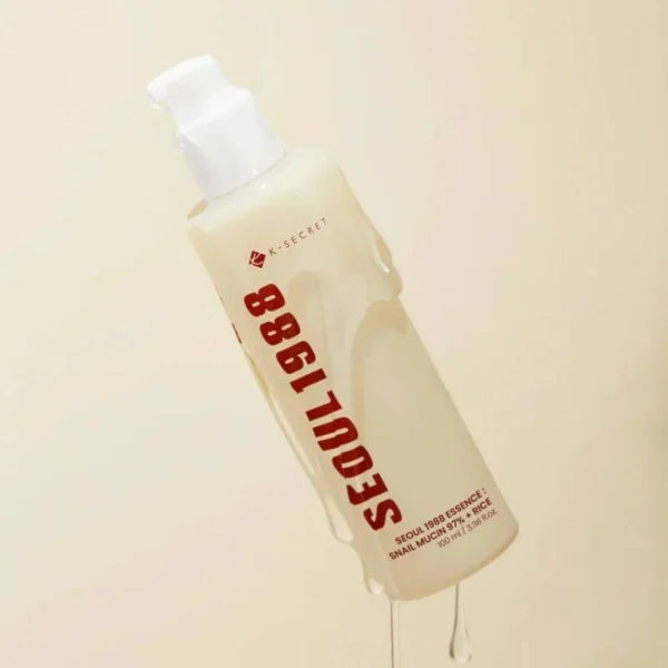 k secret seoul 1988 essence 2 K-SECRET Seoul 1988 Essence: Snail Mucin 97% + Rice 100ml